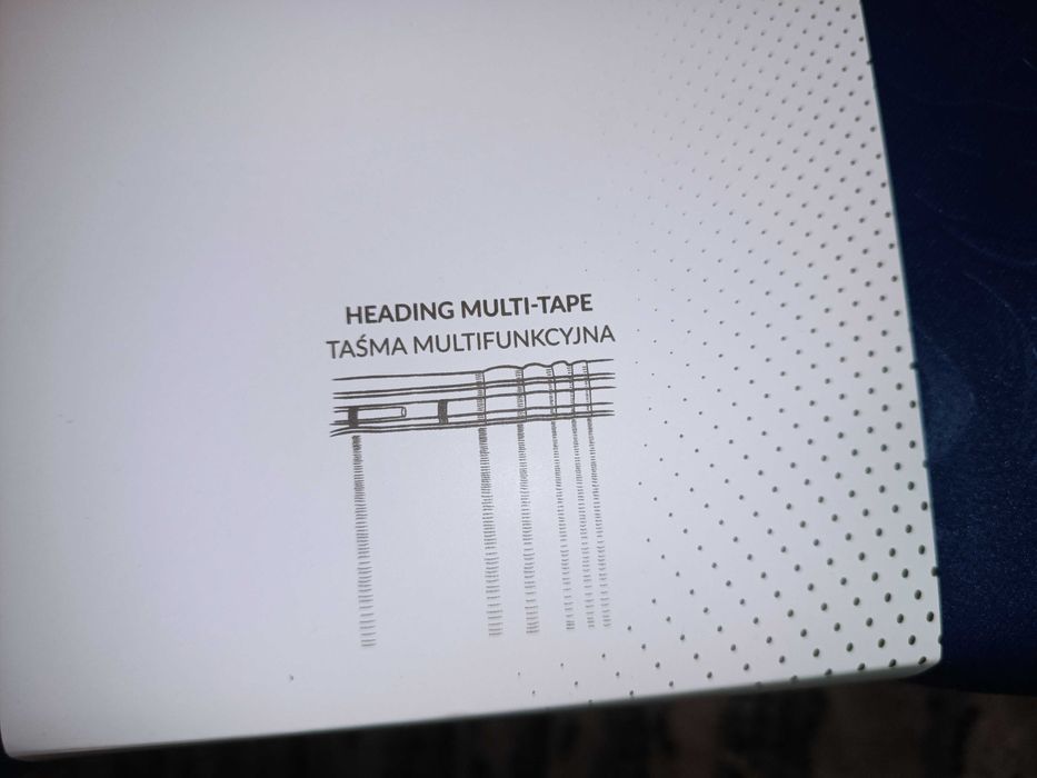 Komplet 2 szt nowych zasłon granatowych na żabki długie 250 cm