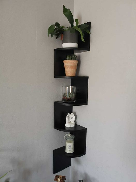 Loftowa narożna półka kwietnik dekoracja ścienna 5 poziomów