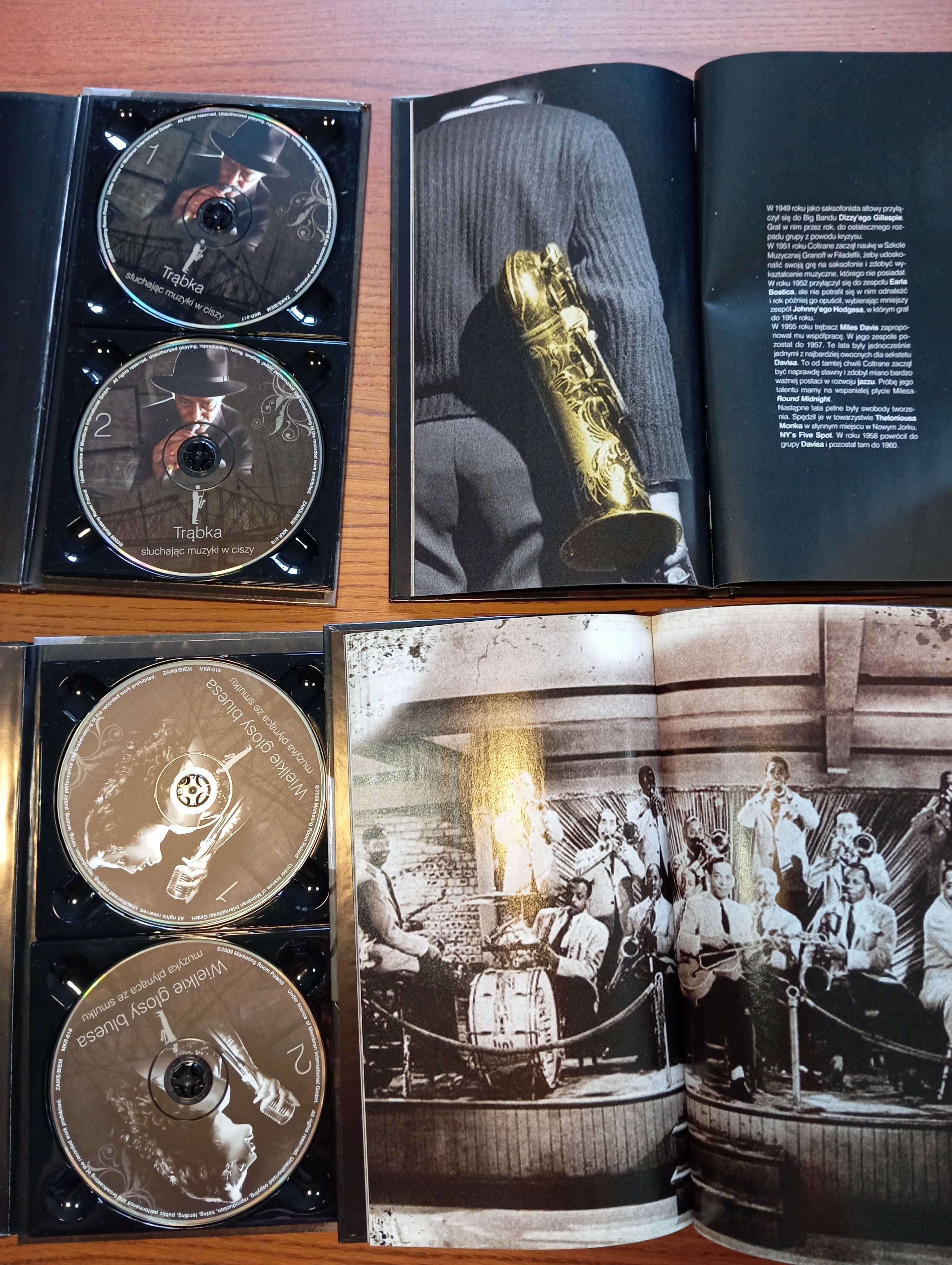 Płyty  CD Jazz 8 szt, w albumach z tekstem i zdjęciami