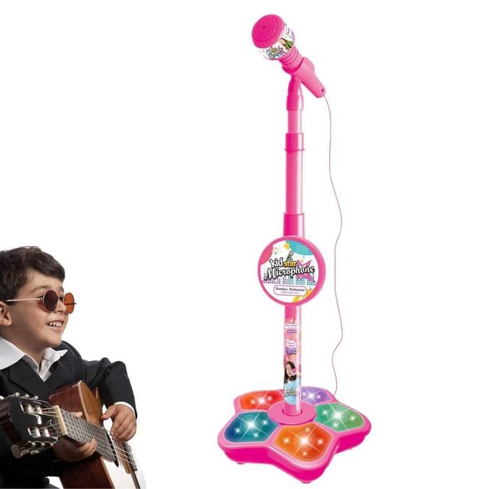Детский микрофон со стойкой, Караоке микрофон для детей