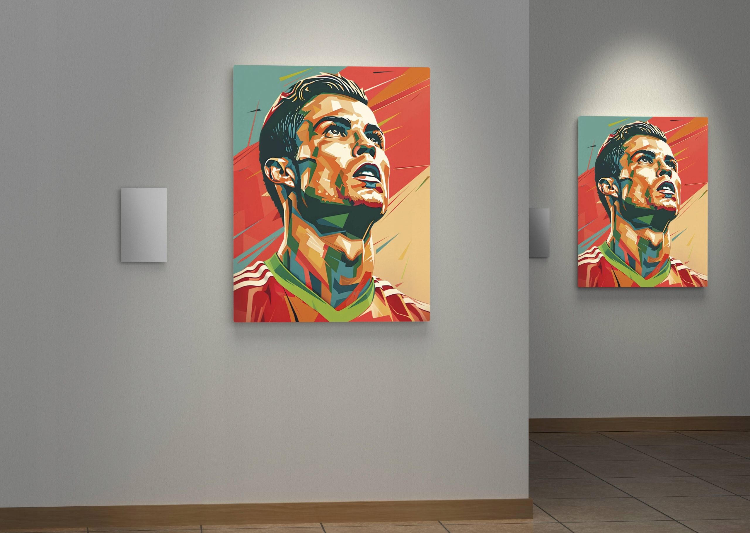 Obraz na płótnie Cristiano Ronaldo CR7 w nowoczesnym stylu 30x40 cm