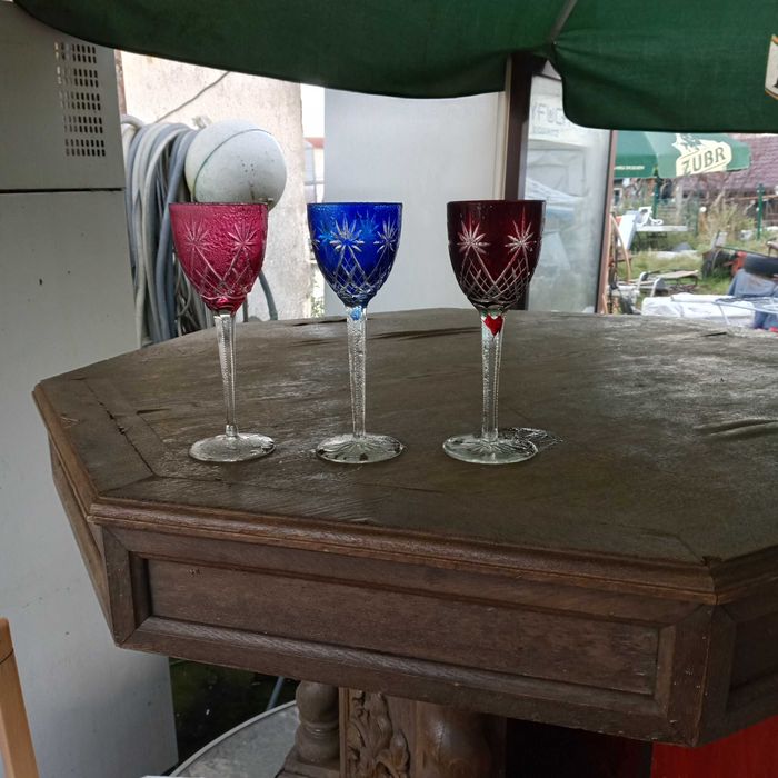 Kielichy remery kryształowe 3szt