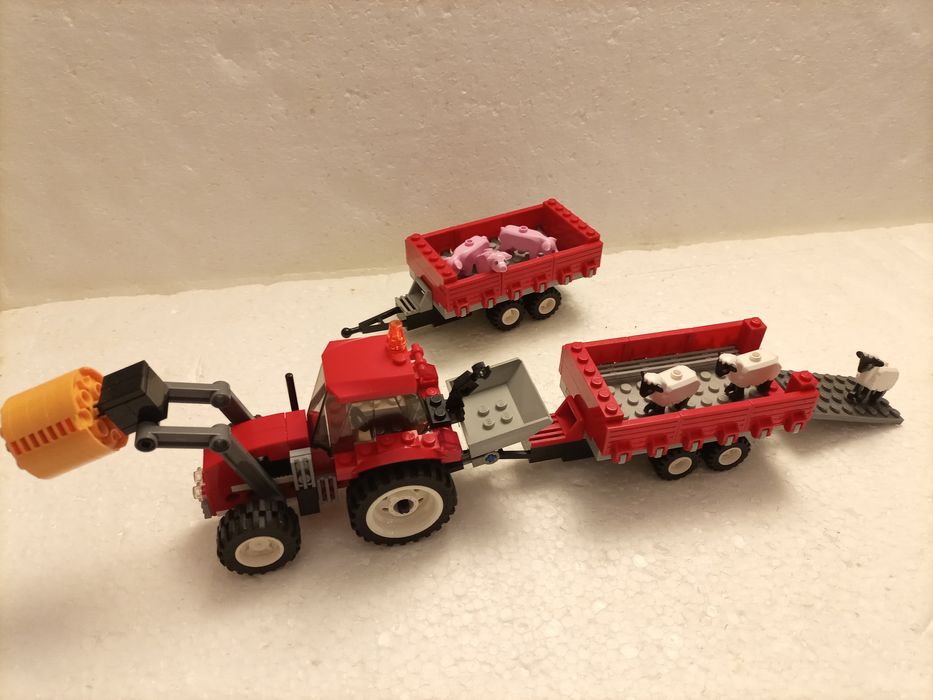 Klocki LEGO traktor maszyny farma