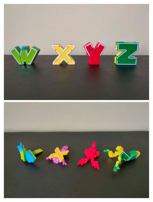 Є всі літери. Цифри, букви-трансформери Transbot Lingva Zoo, Combo