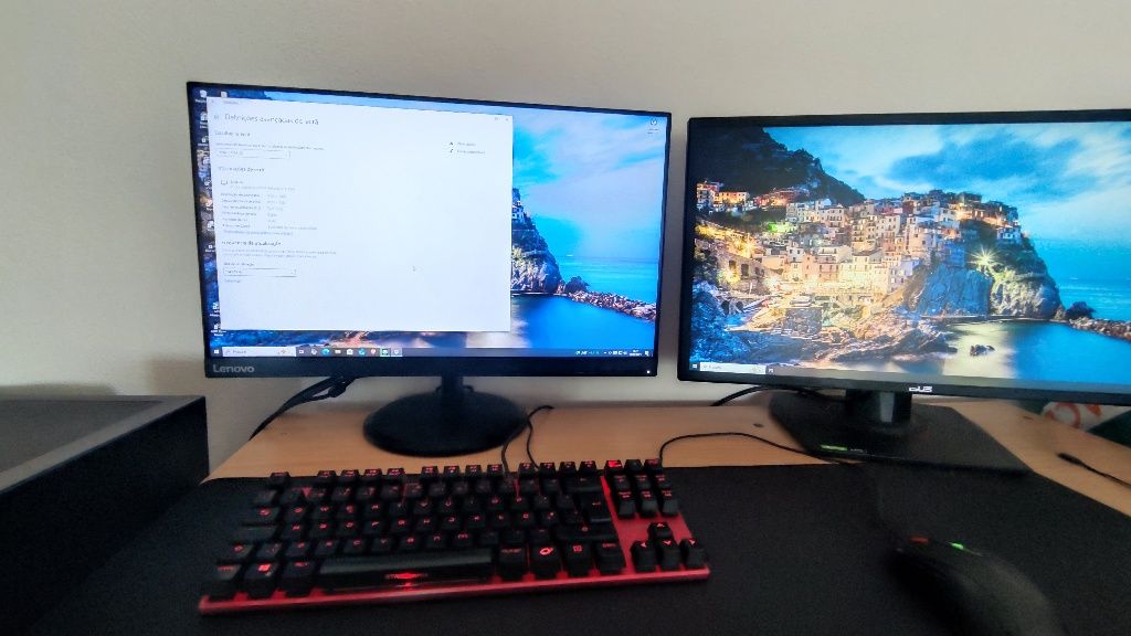Monitor Lenovo D24-20 23,8" Full HD - Excelente, Pequeno Detalhe