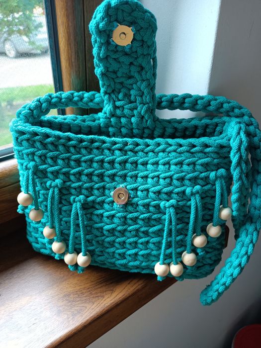 Torebka ze sznurka bawełnianego