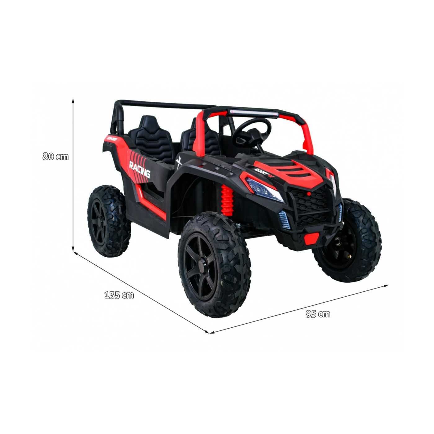 Buggy ATV Strong Racing dla 2 dzieci Pompowane koła do 120kg