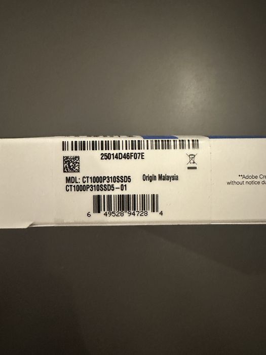 Crucial ssd p310 1tb 2280 CT1000P310SSD5
