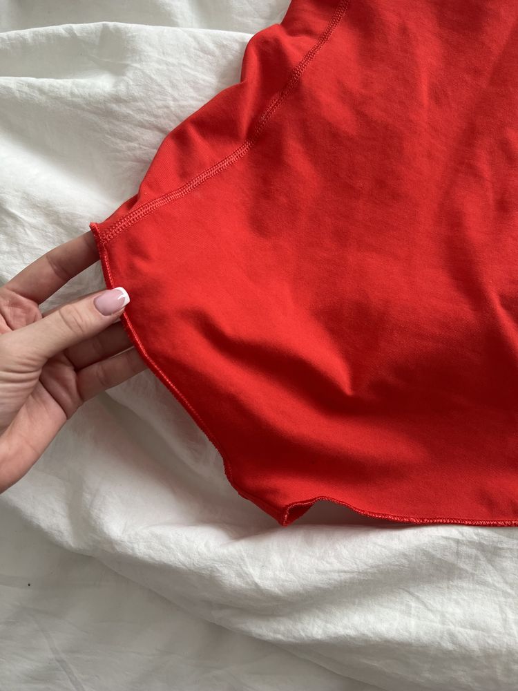 Nike sportowe body czerwone S tenisowe fitdry bluzka do ćwiczeń siłown