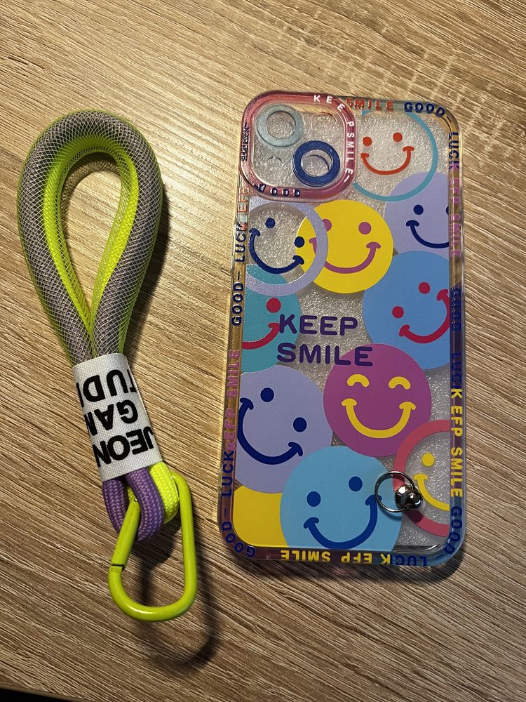 Etui ze smyczą IPhone 13 nowe Keep Smile