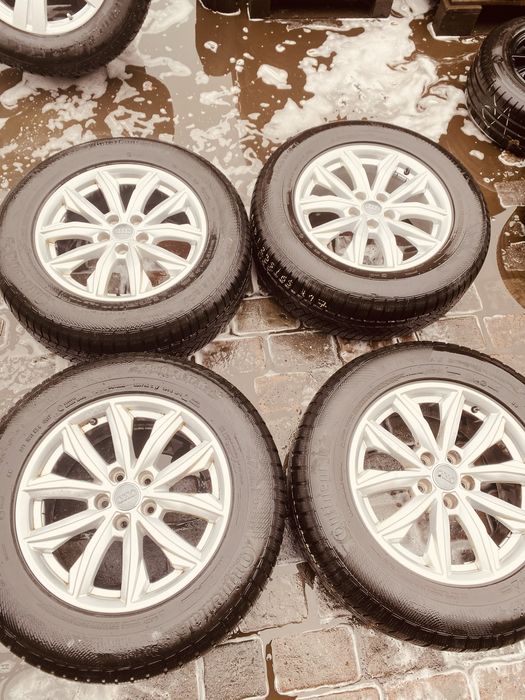 Kola audi alufelgi z oponami 235/65r17 zimowe continental