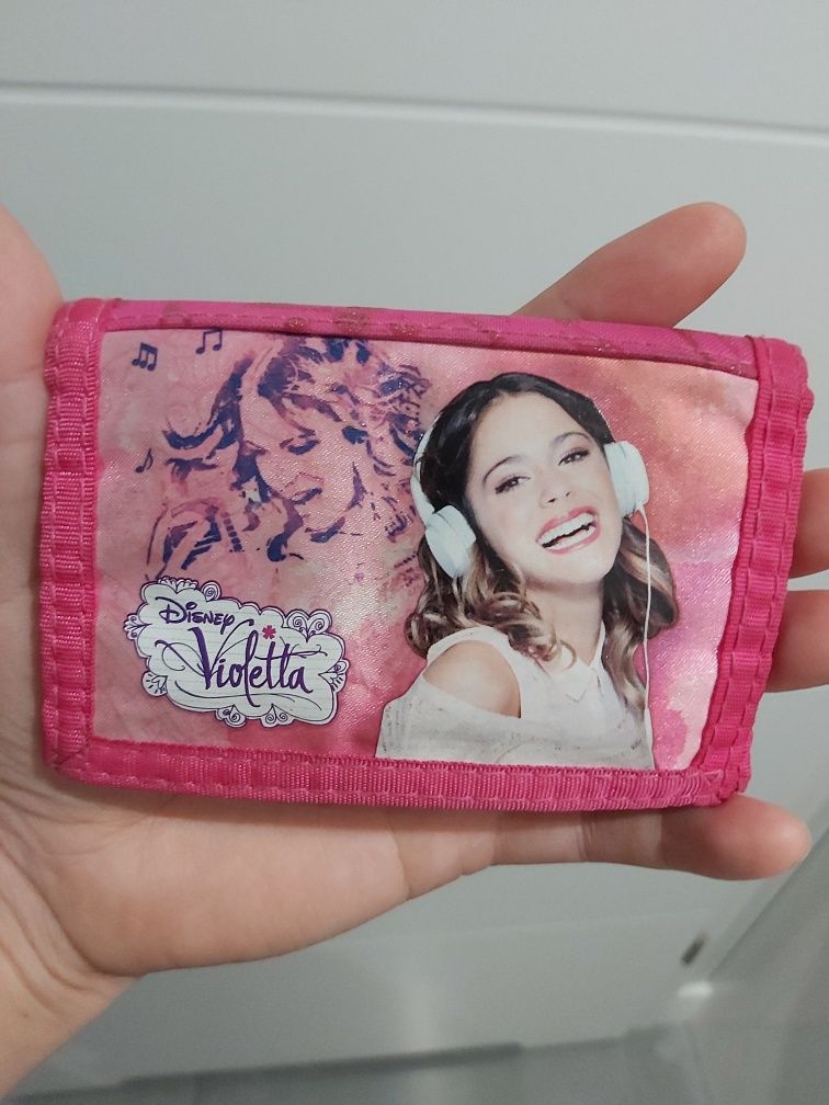 Piękny portfel VIOLETTA Disney z brokatem