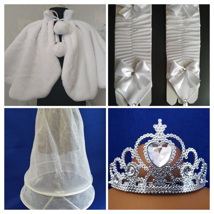 Новорічна біла сукня Сніжинка для дівчинки. Белое платье для девочки