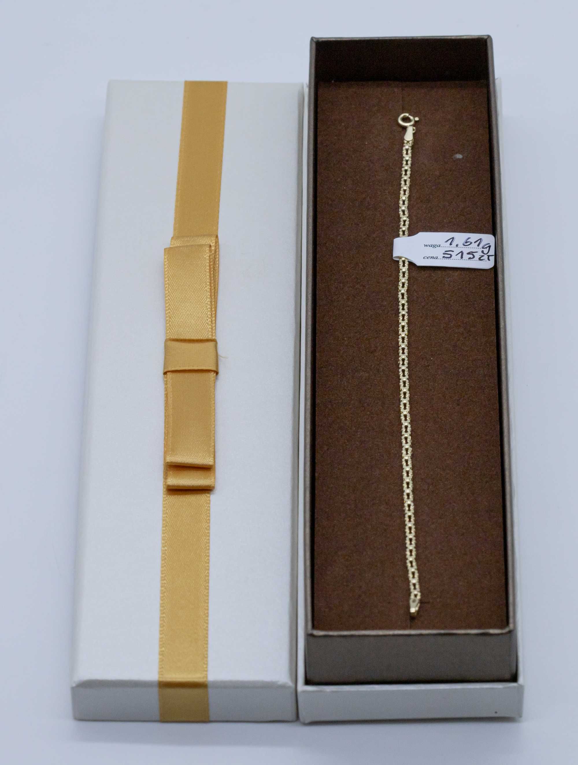 Złota bransoletka 585 14K 1,61 gram 18,5cm Nowa