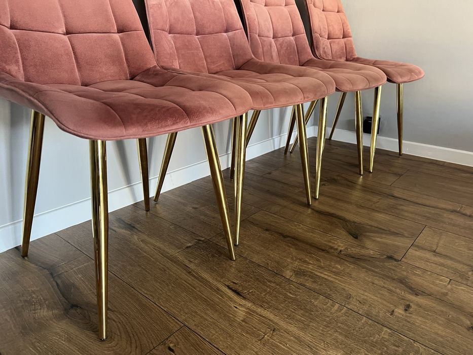 Welurowe Krzesła do jadalni