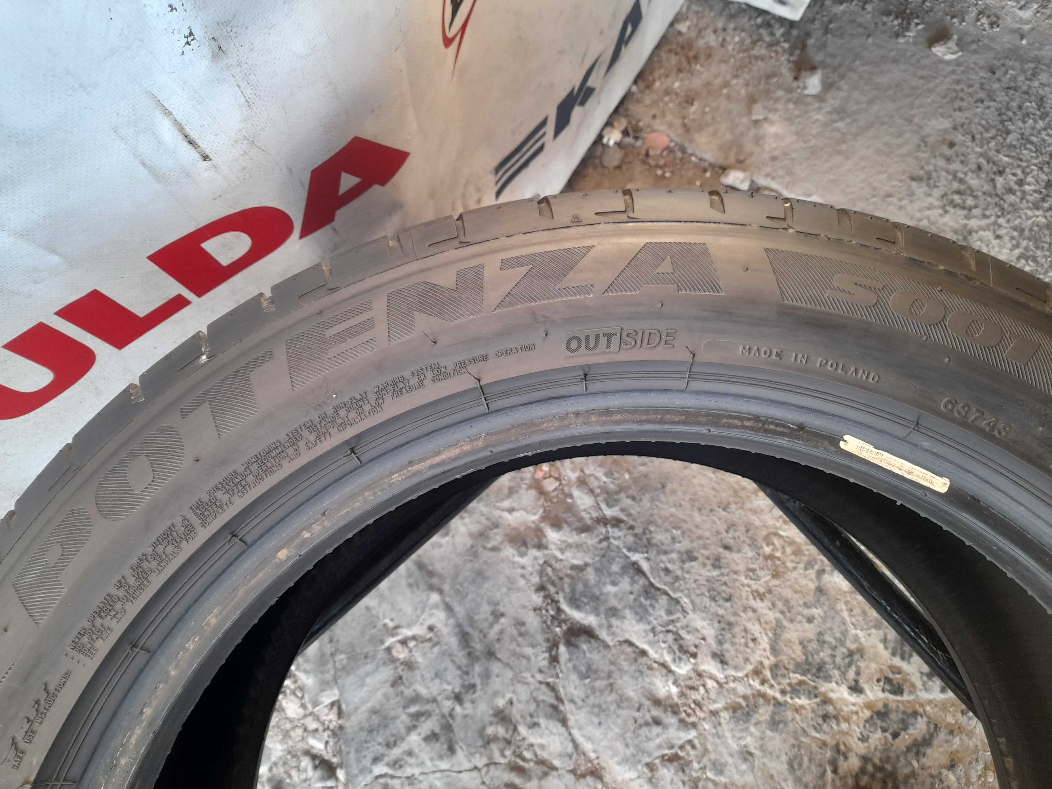 Літні шини 225/50 R17 Bridgestone potenza S001 (RFT)