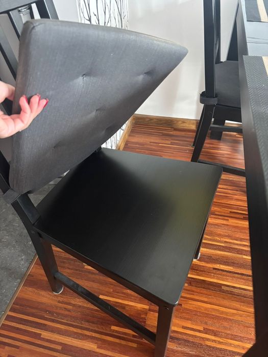 Stół jadalny + 4 krzesła IKEA - rozkładany 4-6 osób