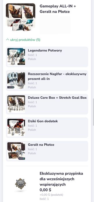 Gra planszowa Wiedźmin Ścieżka Przeznaczenia ALL-IN