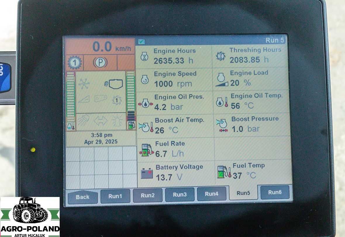 Комбайн CASE IH 8120 - 2009 рік - 2083 м/г + CASE VARIO - 7,32M - GPS