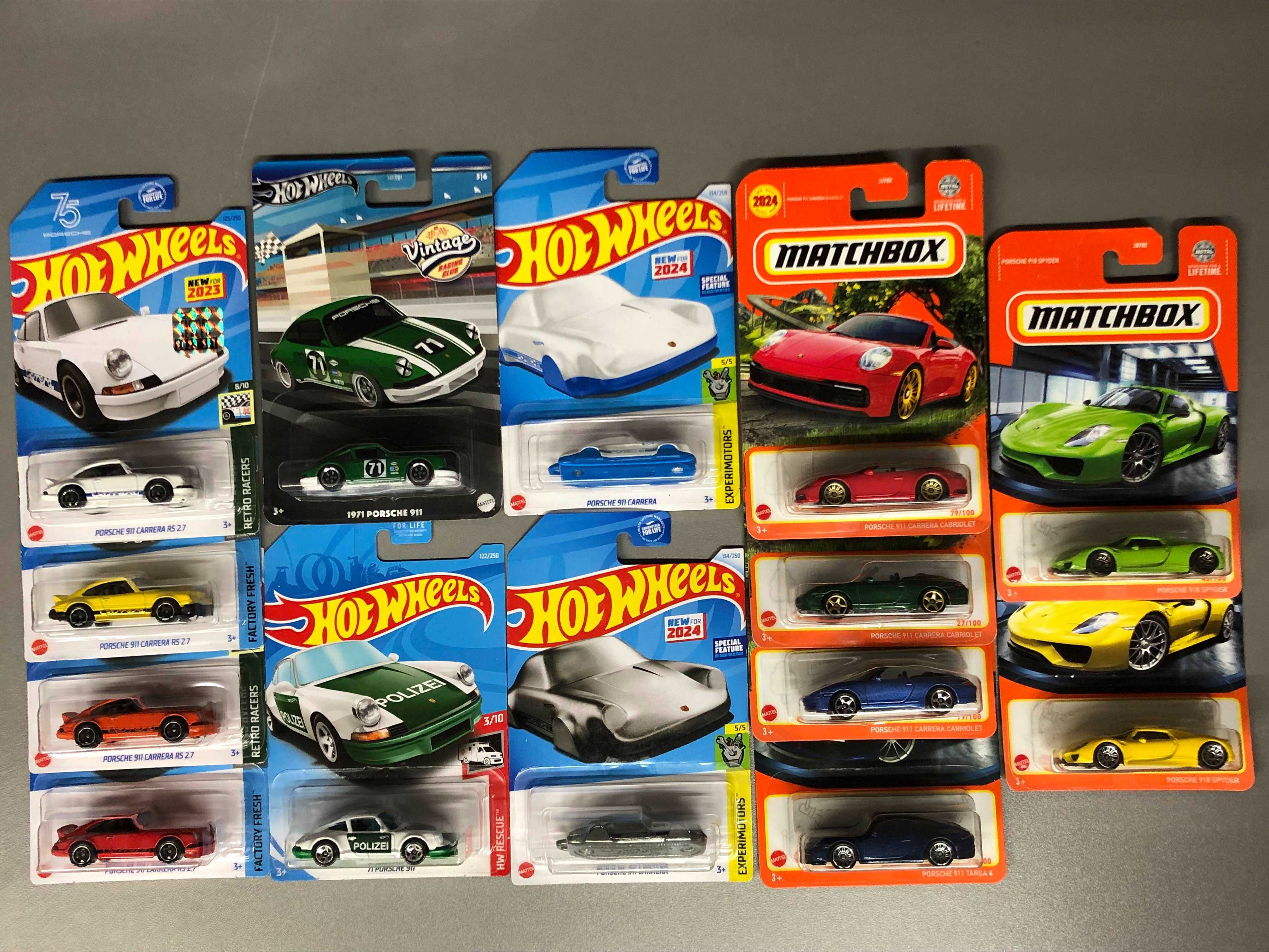 Масштабні моделі Hot Wheels - Porsche (main, Premium, RLC)