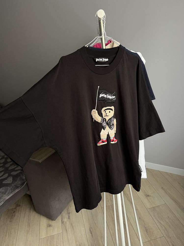 Л-ХЛ(size) Чоловіча котонова футболка Palm Angels з великим логотипом