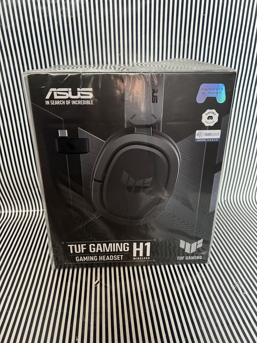 Навушники Asus TUF Gaming H1 Wireless Black (90YH0391-B3UA00)