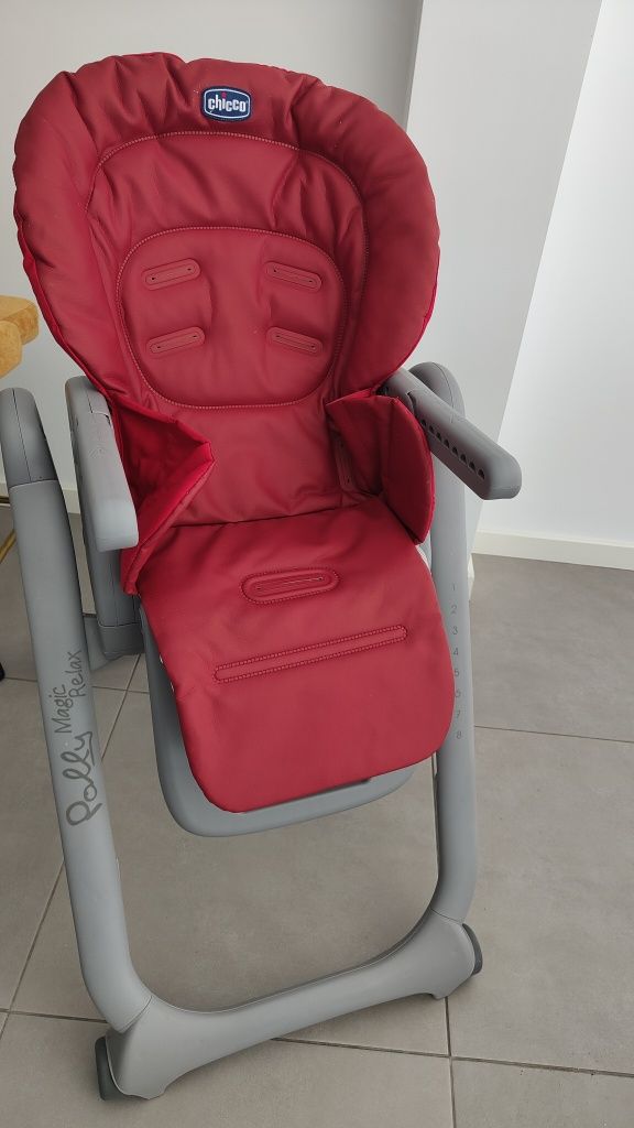 Cadeira de Refeição CHICCO Polly Magic Relax Red Passion