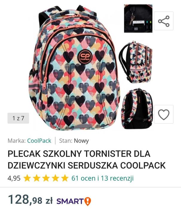 Placak szkolny Coolpack Joy S