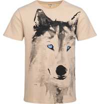 T-shirt Koszulka Męska  L Bawełna z wilkiem nadrukiem Endo
