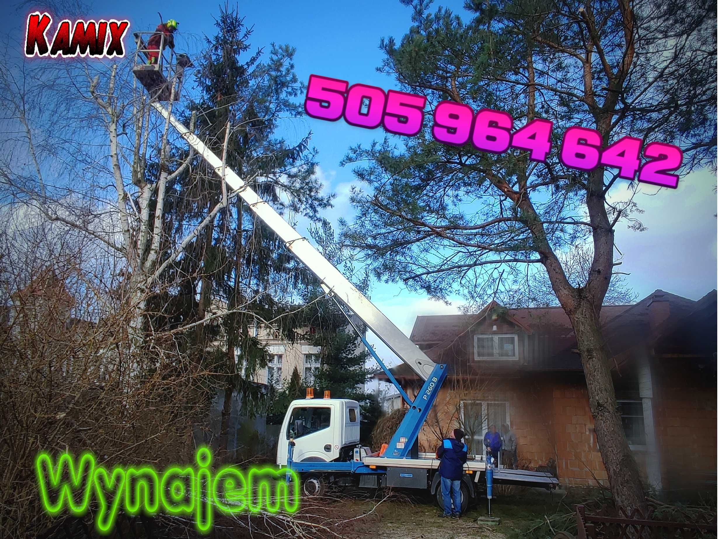 Usługi/wynajem [Do 26 metrów] zwyżka podnośnik koszowy z operatorem :D