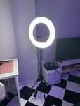 Lampa LED na statywie + torba + lusterko + uchwyt na tel