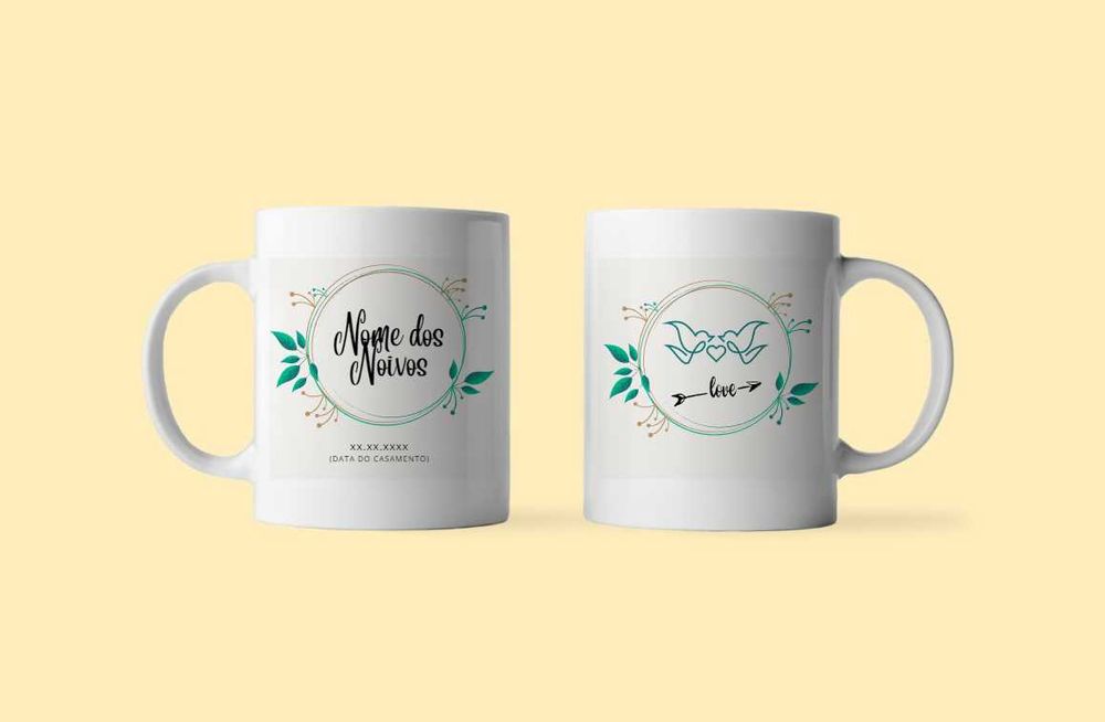 Canecas Personalizadas - para Casamentos