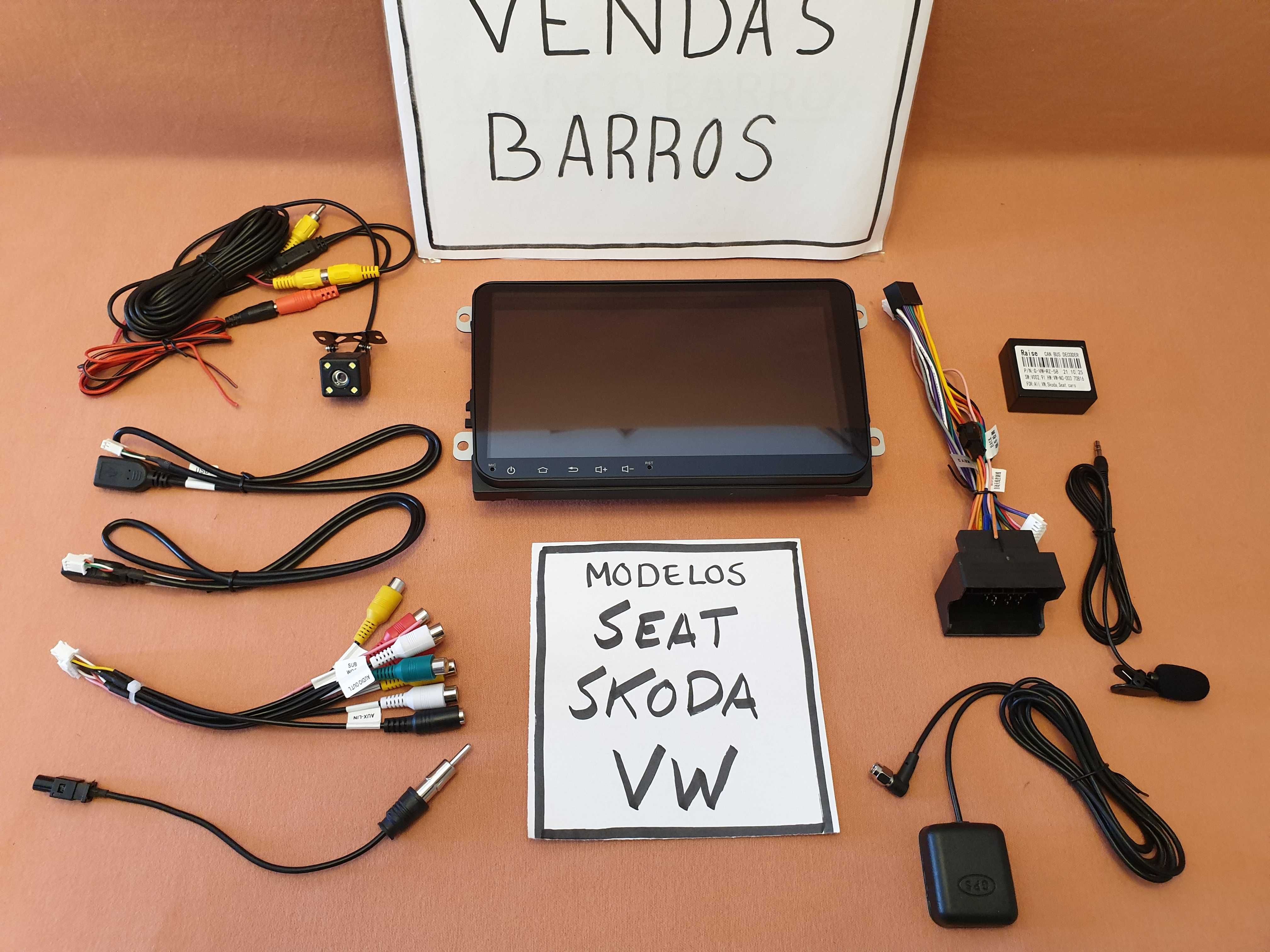 (NOVO) Rádio • 2DIN 9" • VW SEAT SKODA • Android • [2+32GB] • Wifi GPS