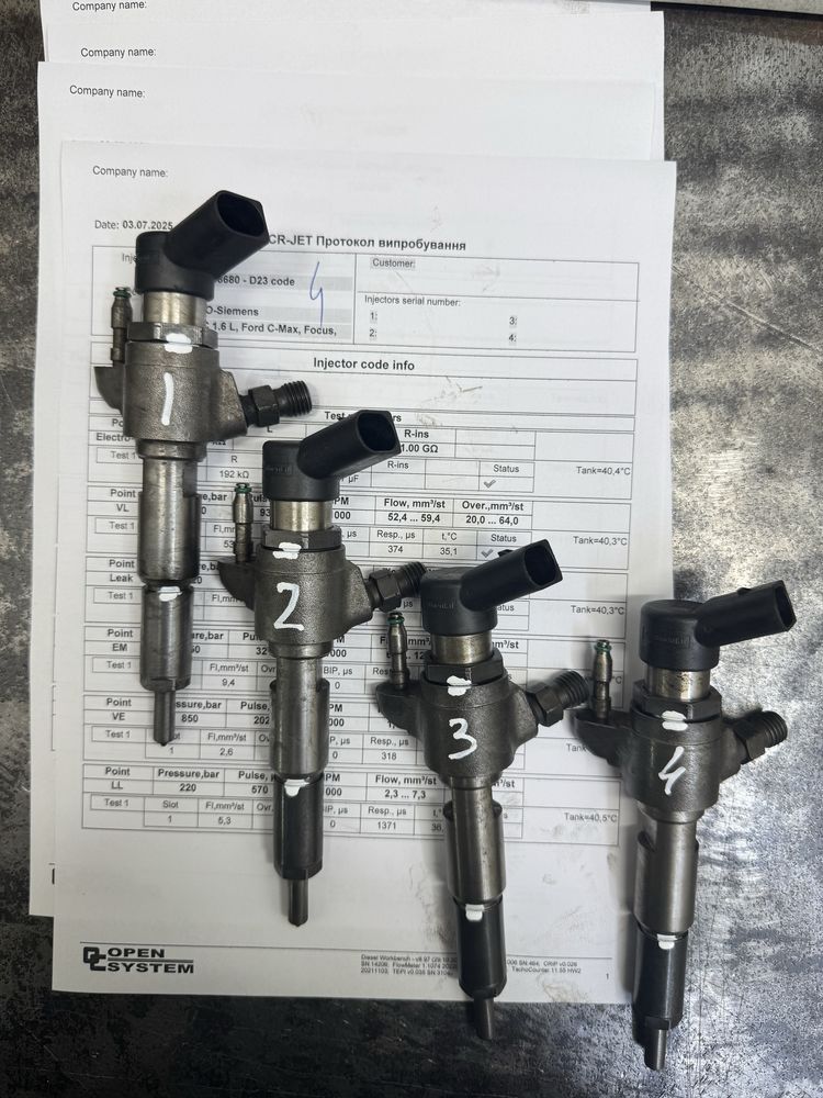 Перевірені форсунки на усі авто Siemens Continental Denso Delfi