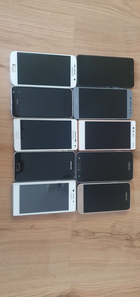 10 x telefon telefony uszkodzony Zestaw Samsung Nokia HTC