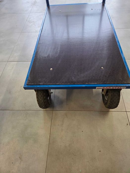 Wózek platformowy 120x70 bardzo dobry stan ładowność 400 kg