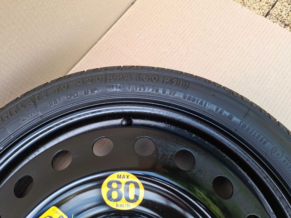 opel insignia  A koło zapas dojazdówka 5x120 17''