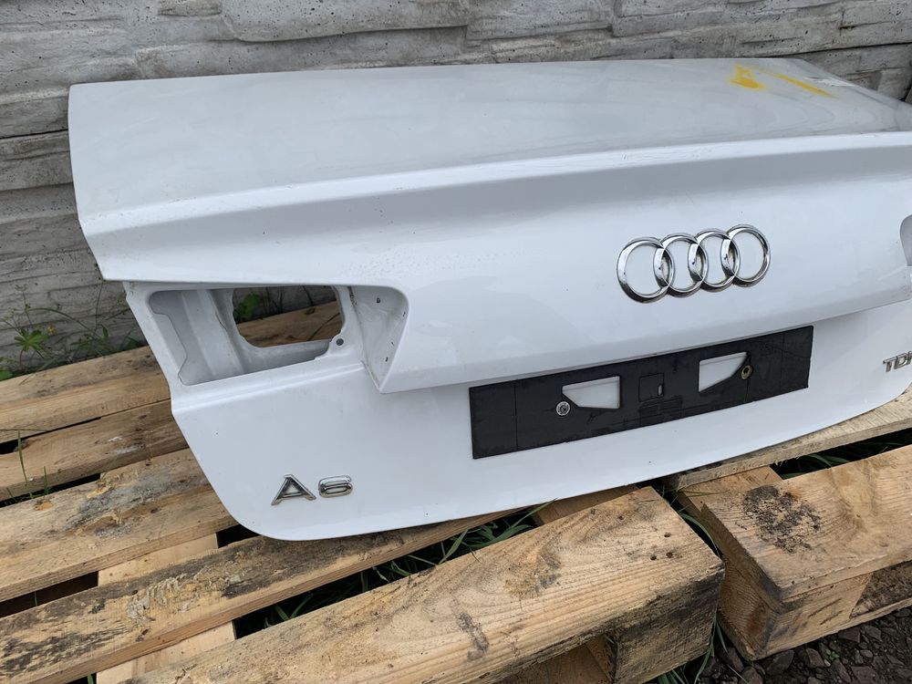 Audi A6 C7 sedan klapa bagażnika biała
