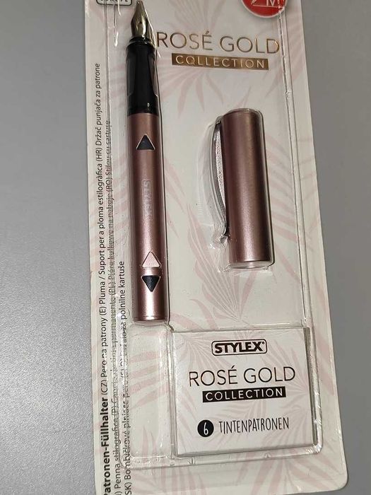 Pióro Stylex Rose Gold Nowe + 6 Nabojów [3]