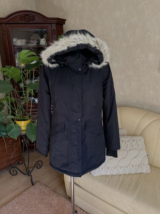 M79 czarna kurtka parka jesienna przejściowa 36 S