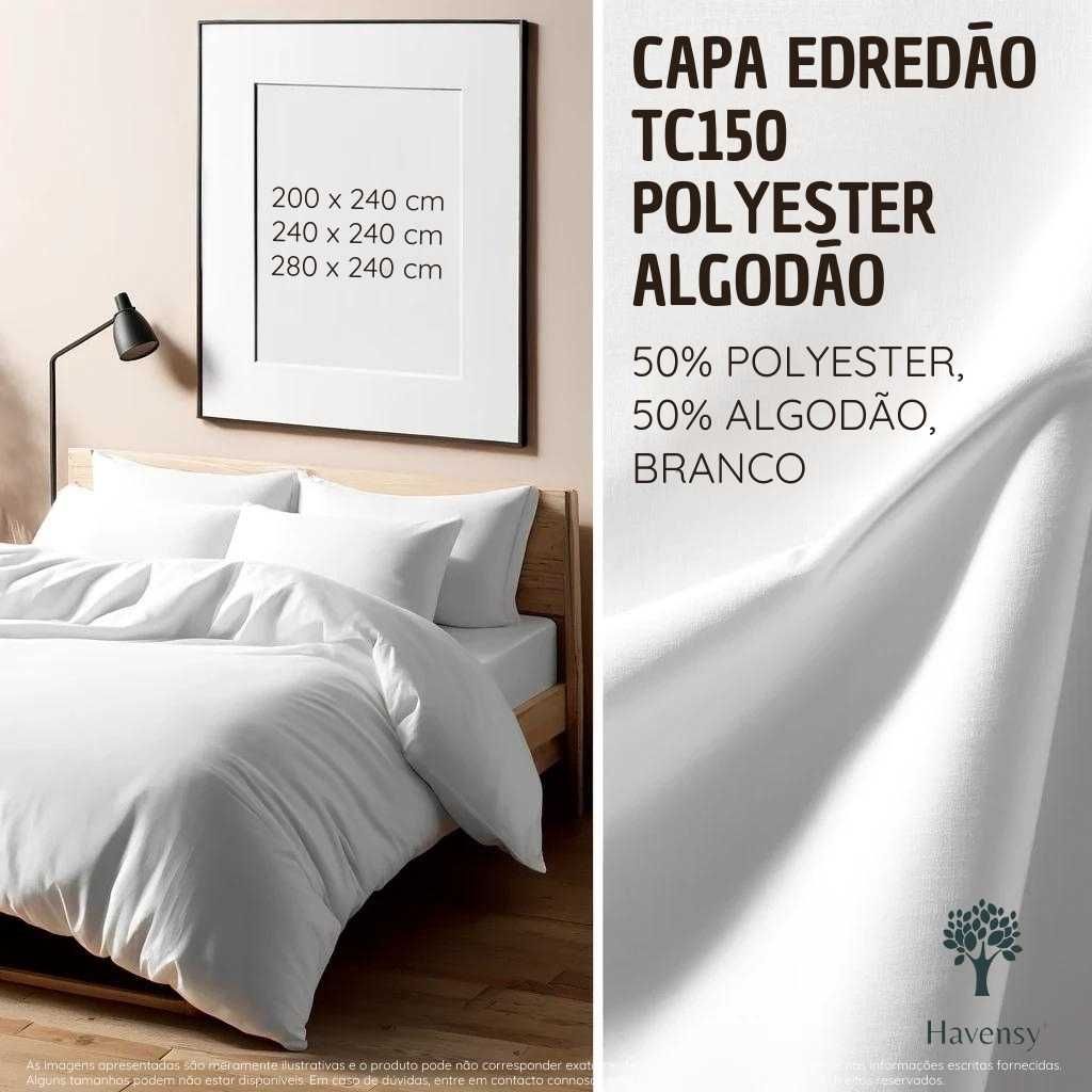 Capa de Edredão TC150 Polyester Algodão, 200cmx240cm (40% DESCONTO)