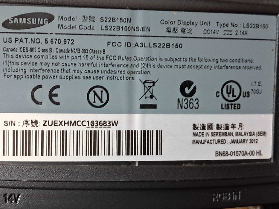 Monitor Samsung led  22" 2szt. - Okazja -