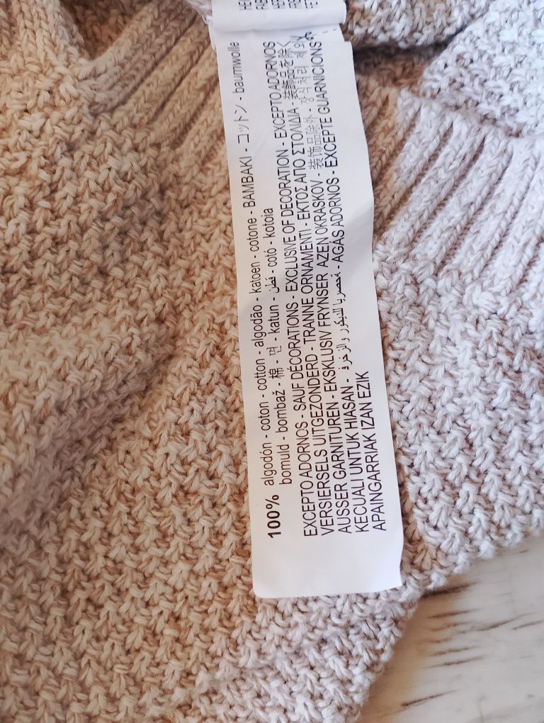 Zestaw 3 bawełnianych swetrów chłopięcych Zara, Next,Takko r. 122