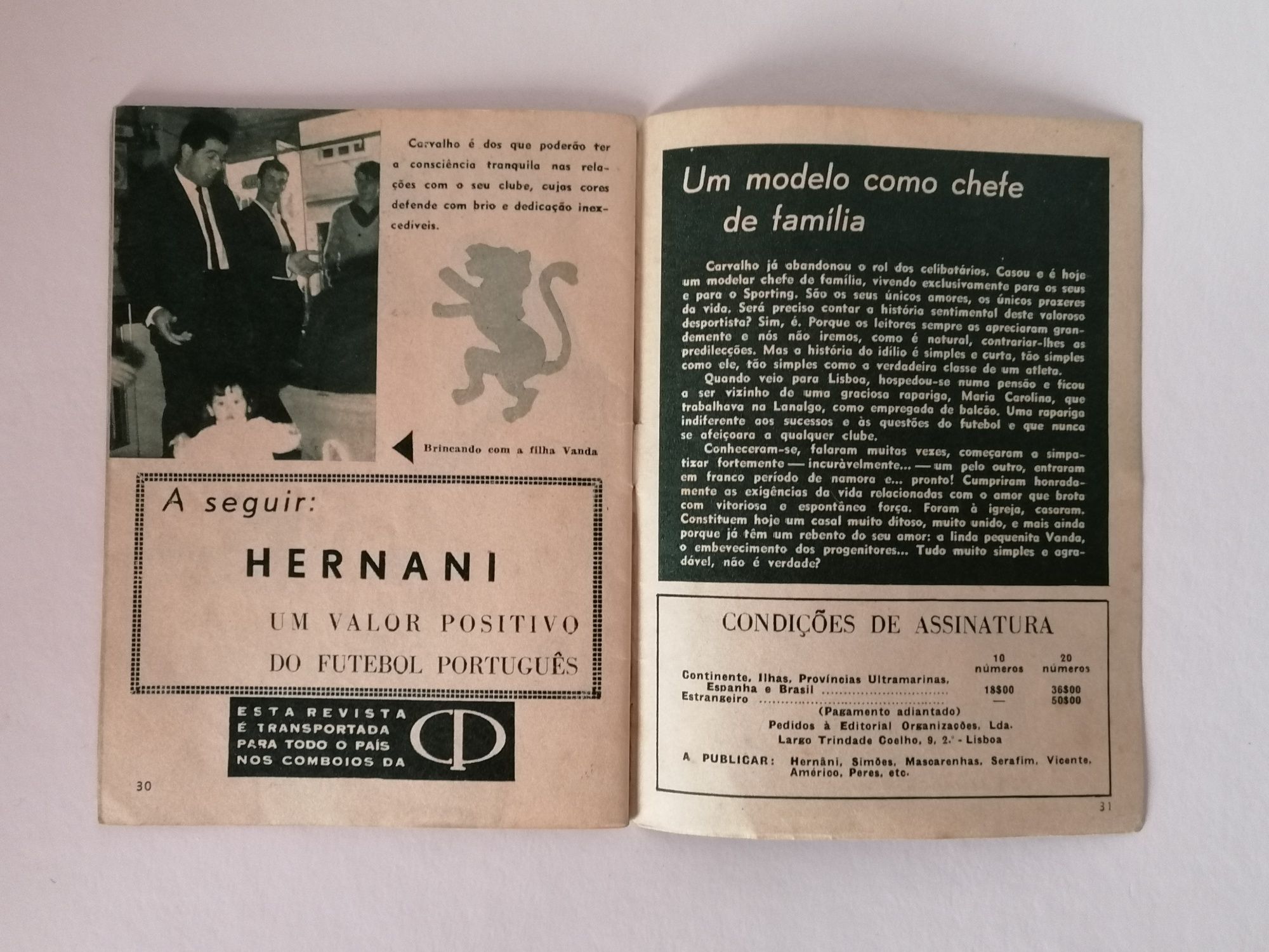 Revista n° 2, 3a Série Coleção Idolos do Desporto, edição 14.12.63