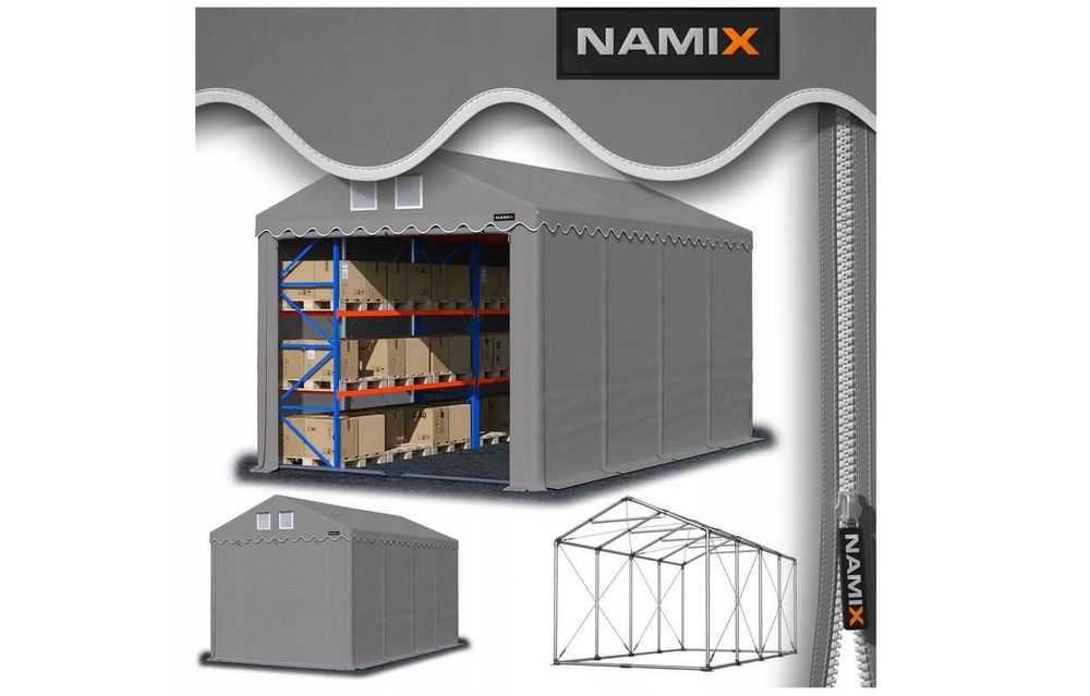 *** PROMOCJA *** Namiot PRESTIGE 4x8-4m hala magazynowy WZMOCNIONY