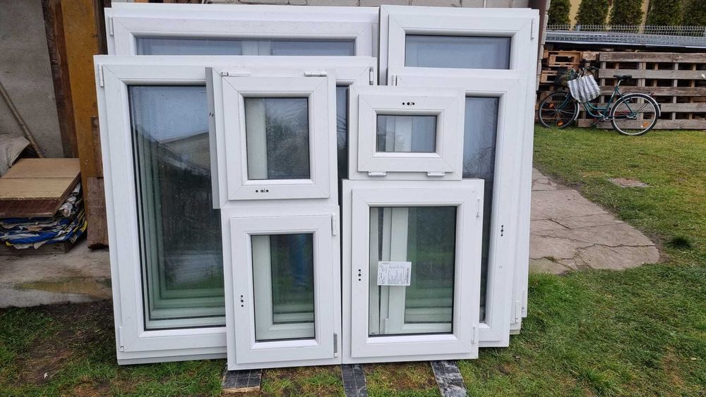 Okna PCV jednoskrzydłowe, dwuskrzydłowe i trzyskrzydłowe