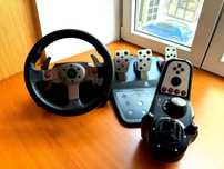 Кермо Logitech G25 | КП | 3 педалі | 900° | Force Feedback