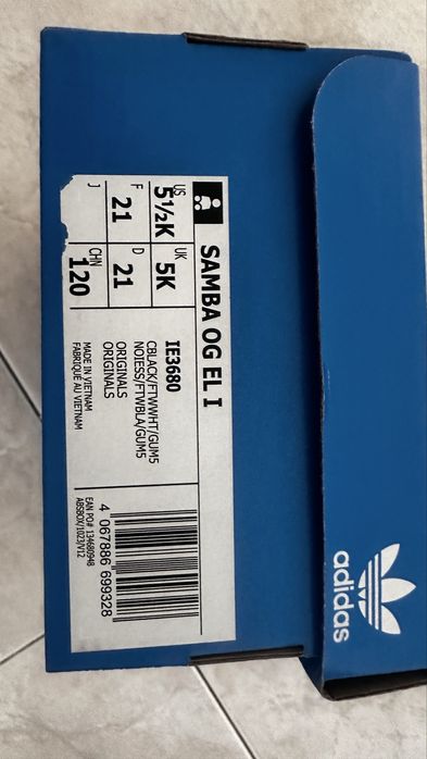 Ténis Adidas Samba Criança Pretos OG | Tamanho 21.