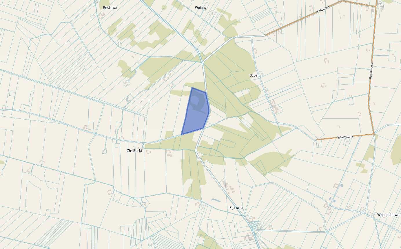 Działka rolna 9,66 ha