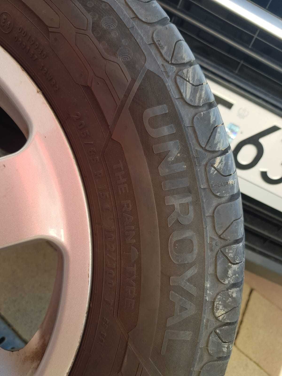 Opony letnie Uniroyal z Alufelgami 205/65 R15 C Bus